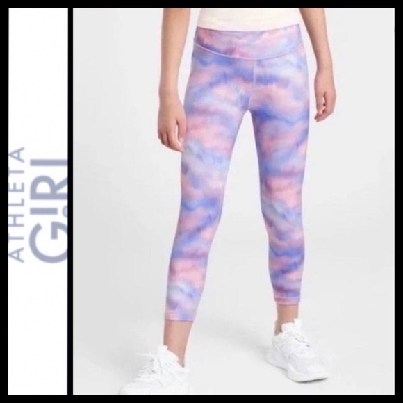 Athleta Girl Printed Chit Chat Capri Legging - Picture 1 of 7